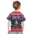 Personalized Dominican Republic Christmas Kid T Shirt Dominicana Coat Of Arms Christmas Pattern - Wonder Print Shop