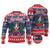 Personalized Dominican Republic Christmas Ugly Christmas Sweater Dominicana Coat Of Arms Christmas Pattern - Wonder Print Shop