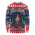 Personalized Dominican Republic Christmas Long Sleeve Shirt Dominicana Coat Of Arms Christmas Pattern - Wonder Print Shop