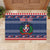 Personalized Dominican Republic Christmas Rubber Doormat Dominicana Coat Of Arms Christmas Pattern - Wonder Print Shop