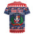 Personalized Dominican Republic Christmas Rugby Jersey Dominicana Coat Of Arms Christmas Pattern - Wonder Print Shop