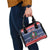 Personalized Dominican Republic Christmas Shoulder Handbag Dominicana Coat Of Arms Christmas Pattern