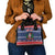 Personalized Dominican Republic Christmas Shoulder Handbag Dominicana Coat Of Arms Christmas Pattern