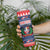 Personalized Dominican Republic Christmas Skinny Tumbler Dominicana Coat Of Arms Christmas Pattern - Wonder Print Shop
