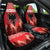Personalized Albania Christmas Car Seat Cover The Double-headed Eagle Christmas Pattern - Wonder Print Shop