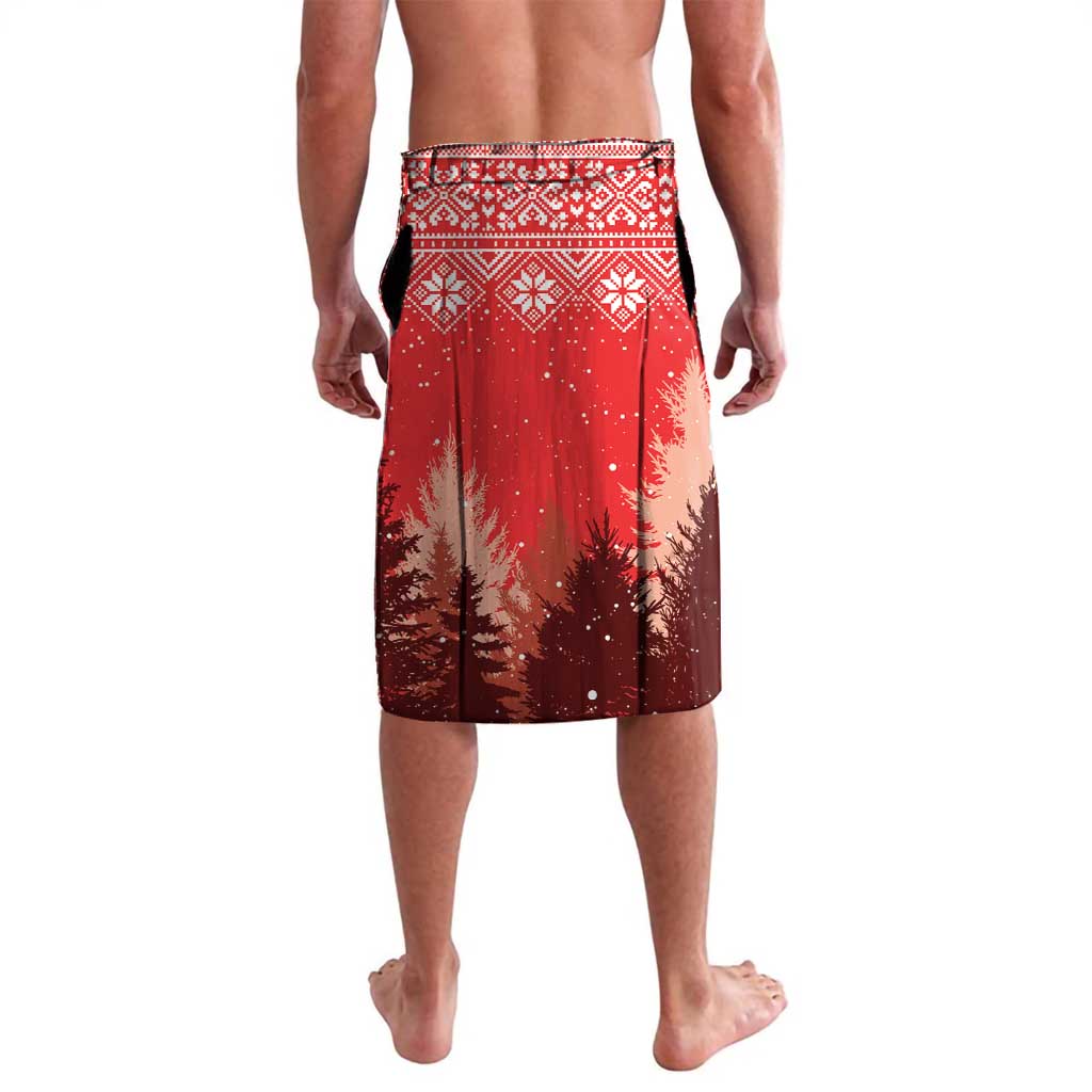 Personalized Albania Christmas Lavalava The Double-headed Eagle Christmas Pattern - Wonder Print Shop