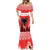 Personalized Albania Christmas Mermaid Dress The Double-headed Eagle Christmas Pattern - Wonder Print Shop