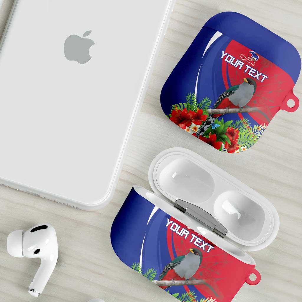 Personalized Hispaniolan Trogon Haiti AirPods Case Sporty Style - Wonder Print Shop