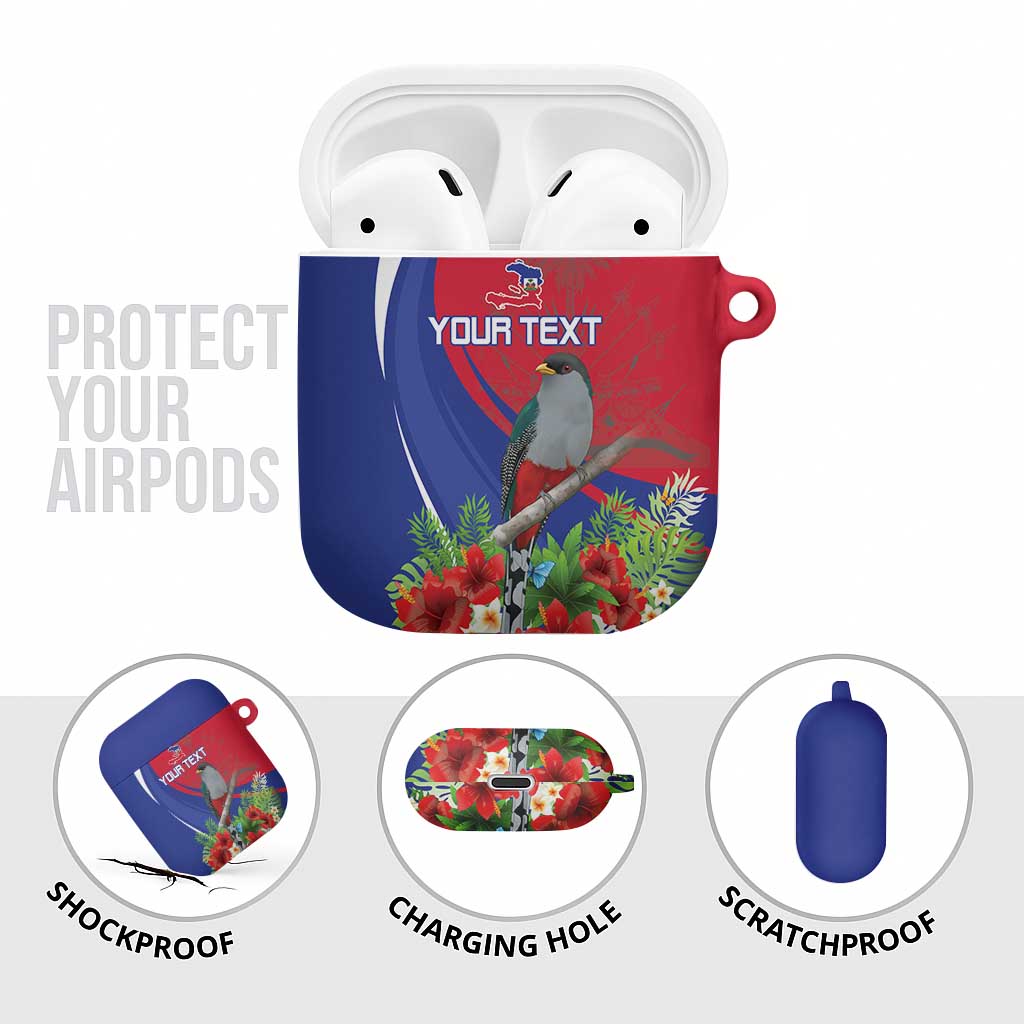 Personalized Hispaniolan Trogon Haiti AirPods Case Sporty Style - Wonder Print Shop