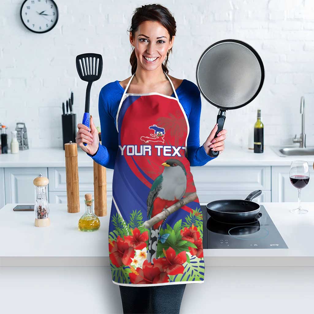 Personalized Hispaniolan Trogon Haiti Apron Sporty Style - Wonder Print Shop