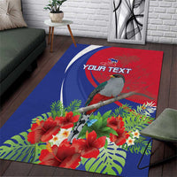 Personalized Hispaniolan Trogon Haiti Area Rug Sporty Style - Wonder Print Shop