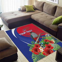 Personalized Hispaniolan Trogon Haiti Area Rug Sporty Style - Wonder Print Shop