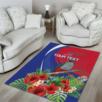 Personalized Hispaniolan Trogon Haiti Area Rug Sporty Style - Wonder Print Shop