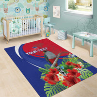 Personalized Hispaniolan Trogon Haiti Area Rug Sporty Style - Wonder Print Shop