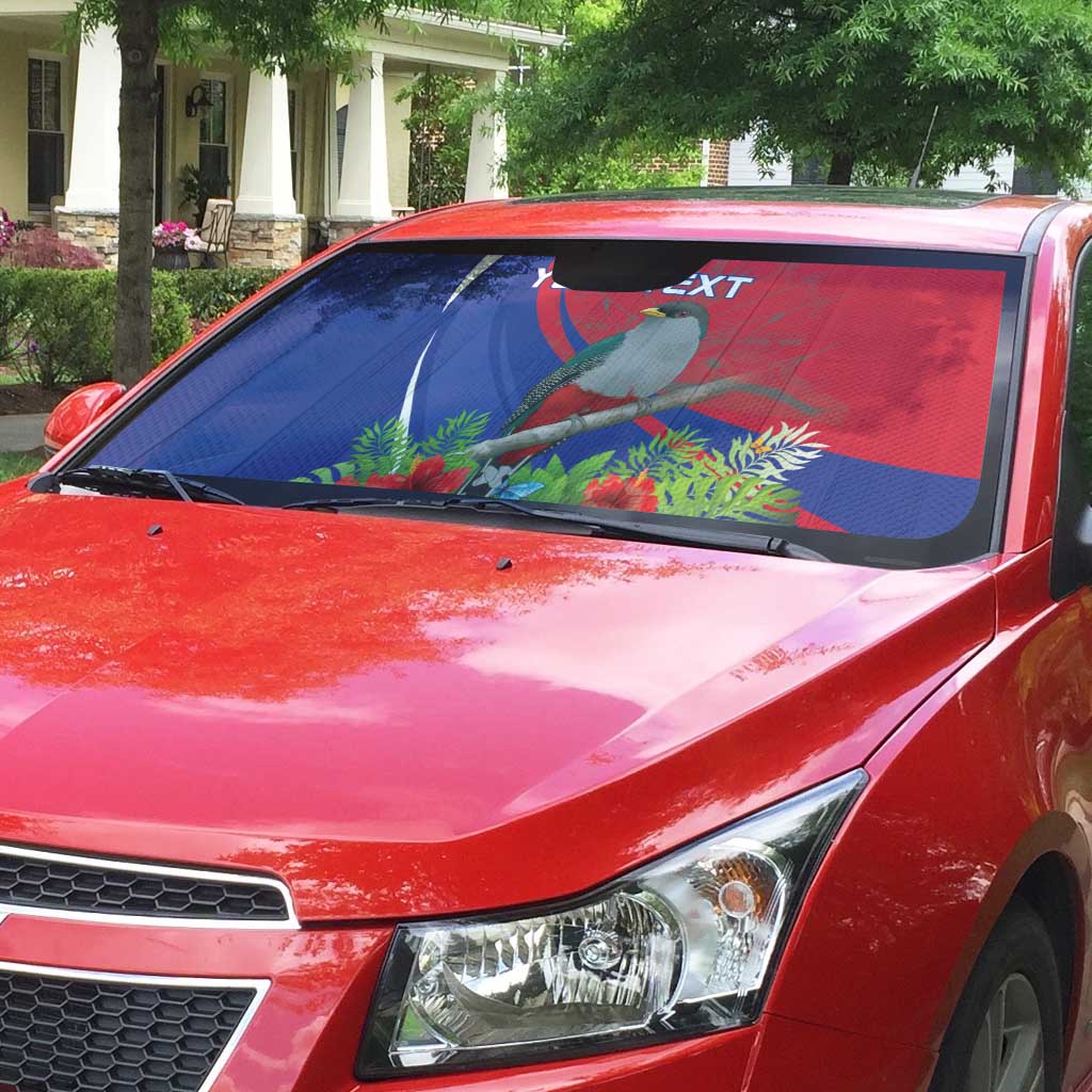 Personalized Hispaniolan Trogon Haiti Auto Sun Shade Sporty Style - Wonder Print Shop