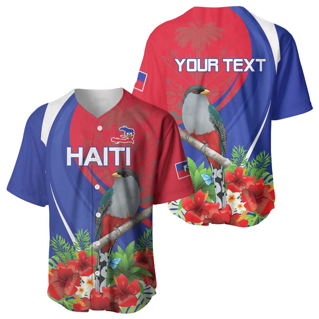 Personalized Hispaniolan Trogon Haiti Baseball Jersey Sporty Style - Wonder Print Shop
