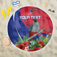Personalized Hispaniolan Trogon Haiti Beach Blanket Sporty Style - Wonder Print Shop