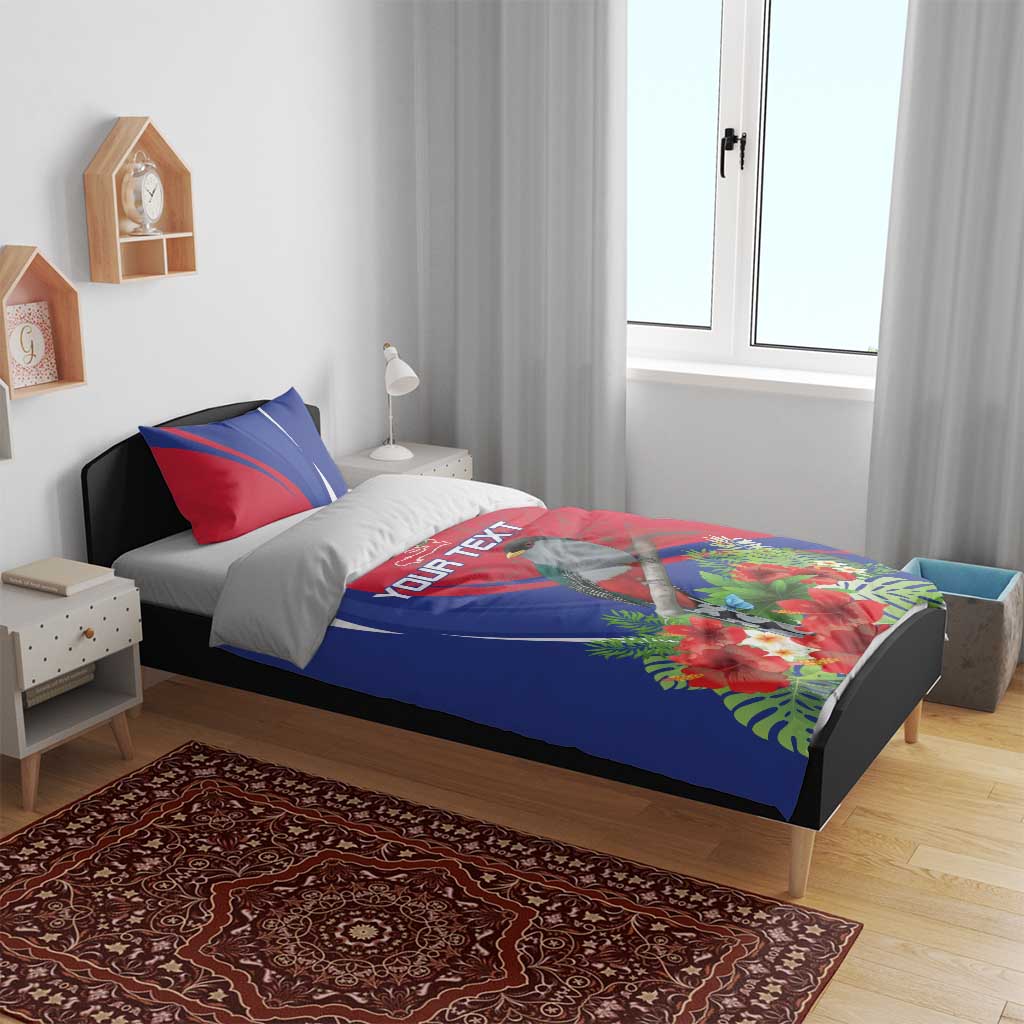 Personalized Hispaniolan Trogon Haiti Bedding Set Sporty Style - Wonder Print Shop