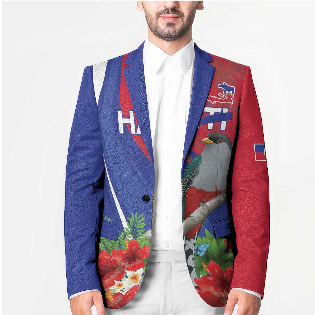 Personalized Hispaniolan Trogon Haiti Blazer Sporty Style - Wonder Print Shop
