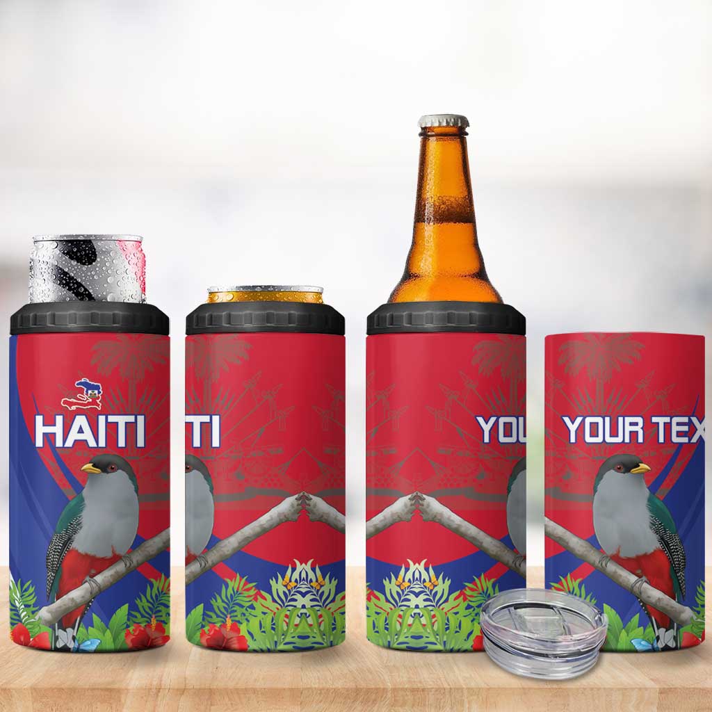 Personalized Hispaniolan Trogon Haiti 4 in 1 Can Cooler Tumbler Sporty Style - Wonder Print Shop