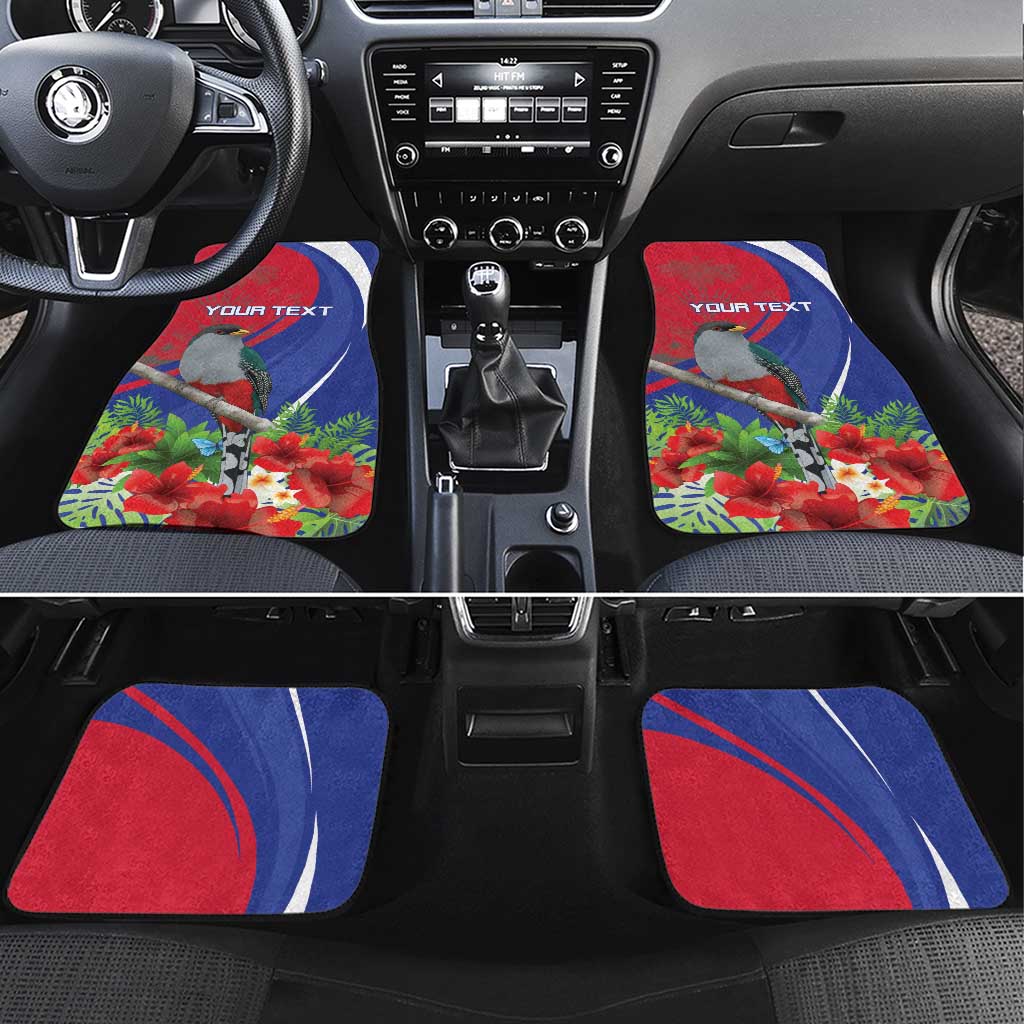 Personalized Hispaniolan Trogon Haiti Car Mats Sporty Style - Wonder Print Shop