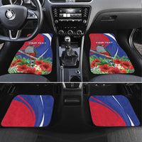 Personalized Hispaniolan Trogon Haiti Car Mats Sporty Style - Wonder Print Shop