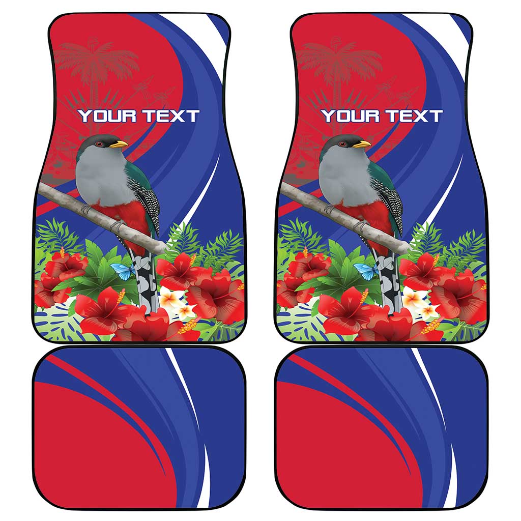 Personalized Hispaniolan Trogon Haiti Car Mats Sporty Style - Wonder Print Shop