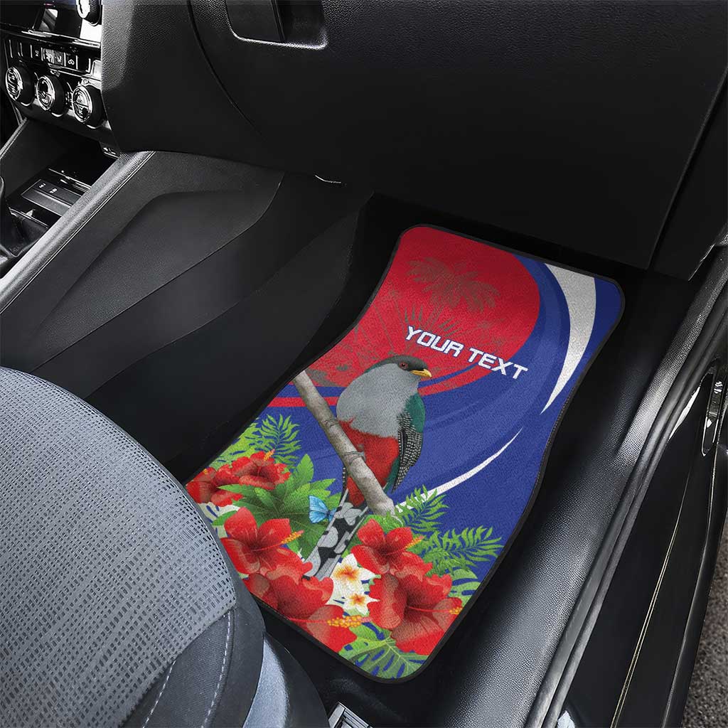 Personalized Hispaniolan Trogon Haiti Car Mats Sporty Style - Wonder Print Shop