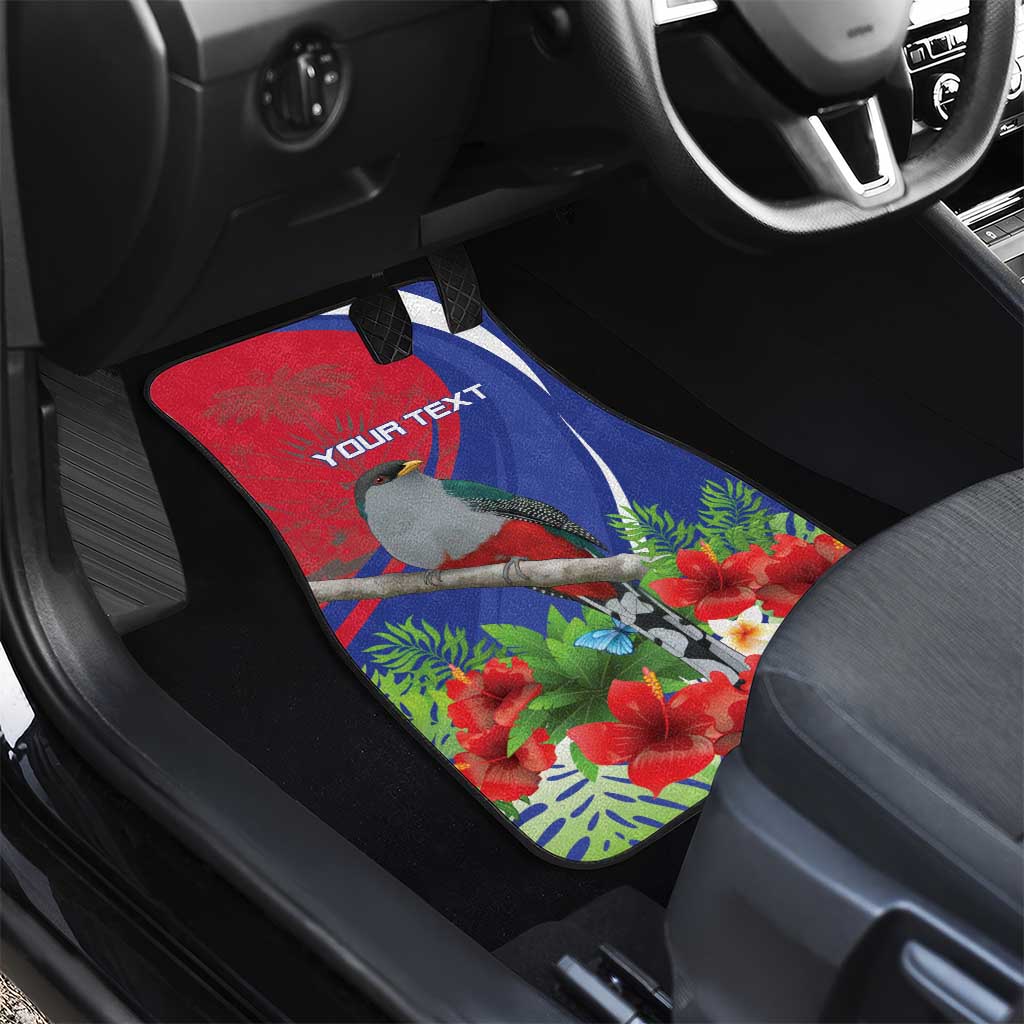 Personalized Hispaniolan Trogon Haiti Car Mats Sporty Style - Wonder Print Shop