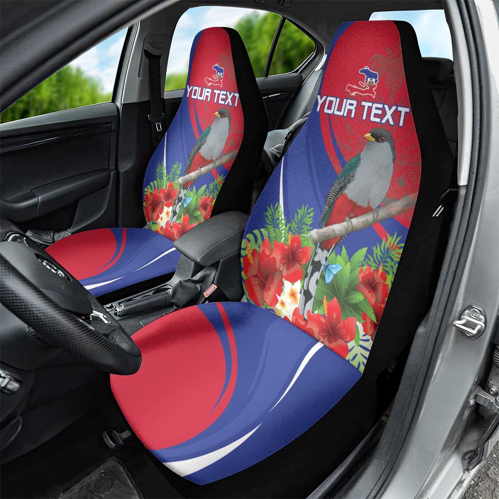 Personalized Hispaniolan Trogon Haiti Car Seat Cover Sporty Style - Wonder Print Shop