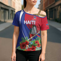 Personalized Hispaniolan Trogon Haiti Cross Shoulder Shirt Sporty Style - Wonder Print Shop