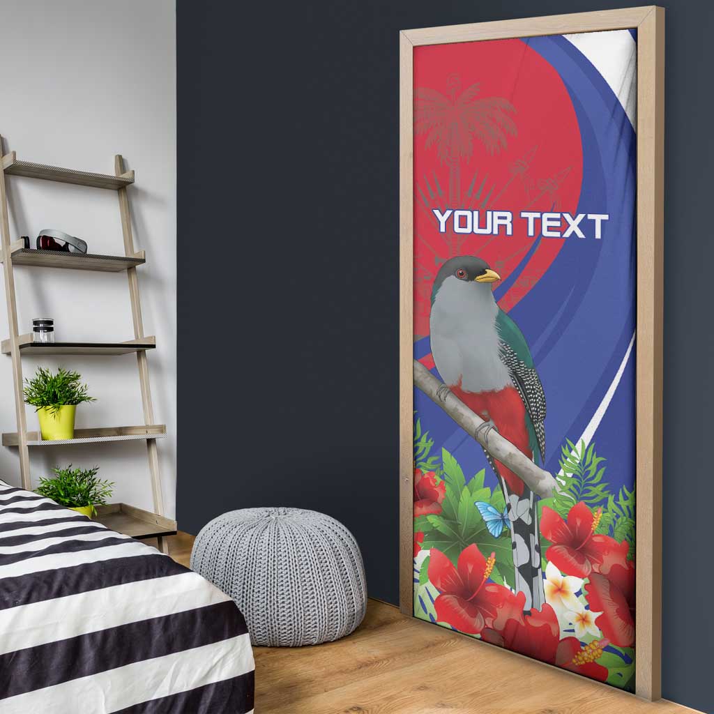 Personalized Hispaniolan Trogon Haiti Door Cover Sporty Style - Wonder Print Shop