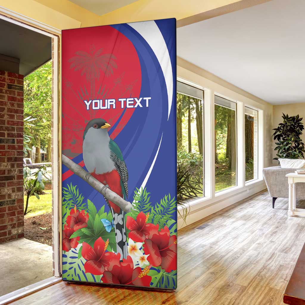 Personalized Hispaniolan Trogon Haiti Door Cover Sporty Style - Wonder Print Shop