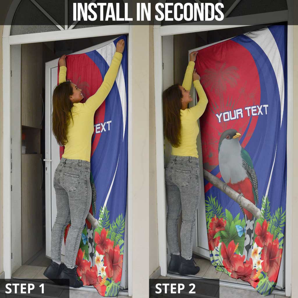 Personalized Hispaniolan Trogon Haiti Door Cover Sporty Style - Wonder Print Shop