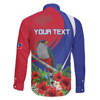 Personalized Hispaniolan Trogon Haiti Family Matching Long Sleeve Bodycon Dress and Hawaiian Shirt Sporty Style - Wonder Print Shop