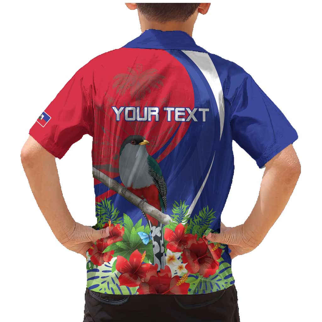 Personalized Hispaniolan Trogon Haiti Family Matching Mermaid Dress and Hawaiian Shirt Sporty Style - Wonder Print Shop