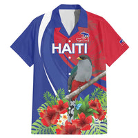 Personalized Hispaniolan Trogon Haiti Family Matching Mermaid Dress and Hawaiian Shirt Sporty Style - Wonder Print Shop