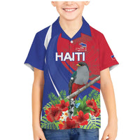 Personalized Hispaniolan Trogon Haiti Family Matching Mermaid Dress and Hawaiian Shirt Sporty Style - Wonder Print Shop