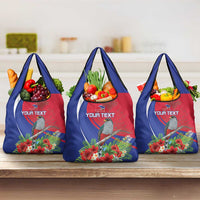 Personalized Hispaniolan Trogon Haiti Grocery Bag Sporty Style - Wonder Print Shop