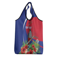 Personalized Hispaniolan Trogon Haiti Grocery Bag Sporty Style - Wonder Print Shop