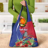 Personalized Hispaniolan Trogon Haiti Grocery Bag Sporty Style - Wonder Print Shop