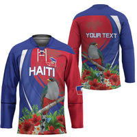 Personalized Hispaniolan Trogon Haiti Hockey Jersey Sporty Style - Wonder Print Shop