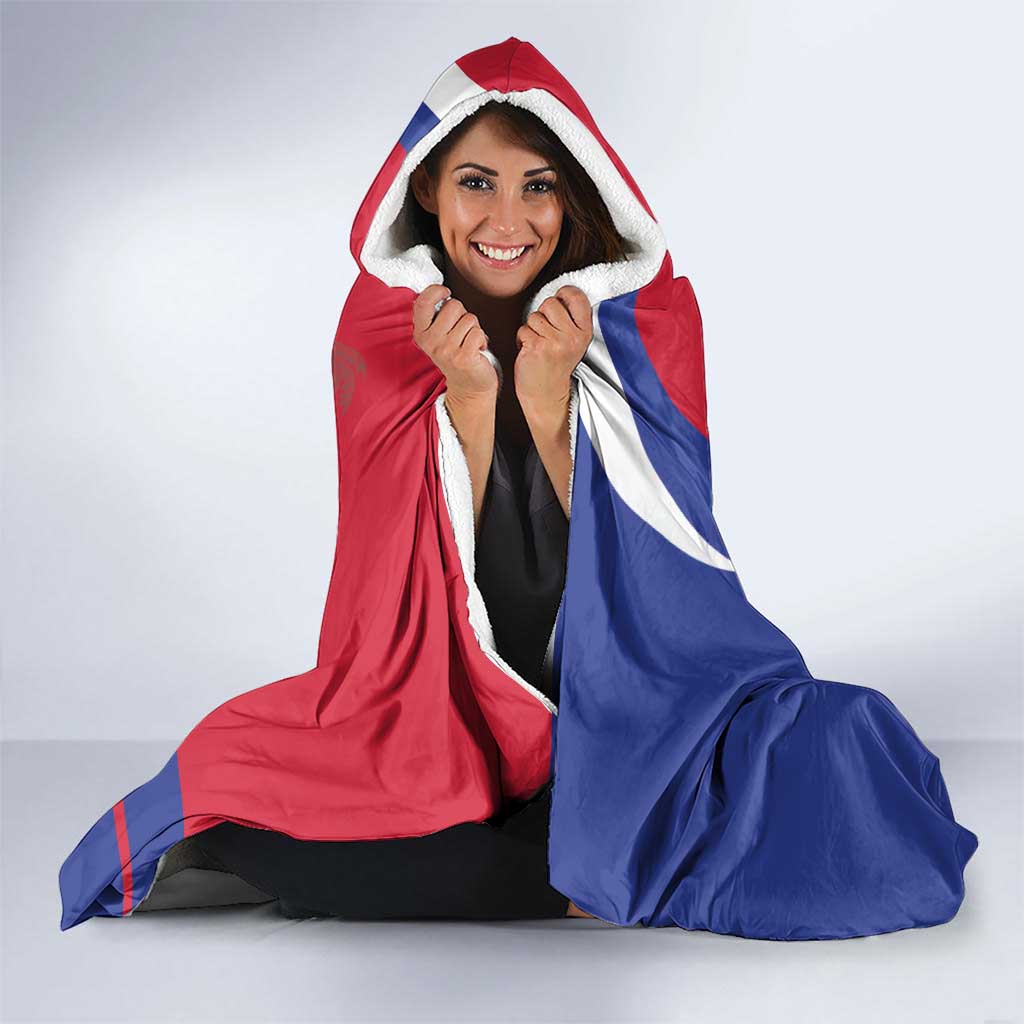 Personalized Hispaniolan Trogon Haiti Hooded Blanket Sporty Style - Wonder Print Shop