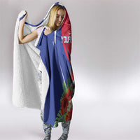 Personalized Hispaniolan Trogon Haiti Hooded Blanket Sporty Style - Wonder Print Shop