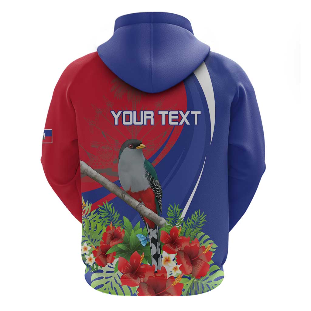Personalized Hispaniolan Trogon Haiti Hoodie Sporty Style - Wonder Print Shop