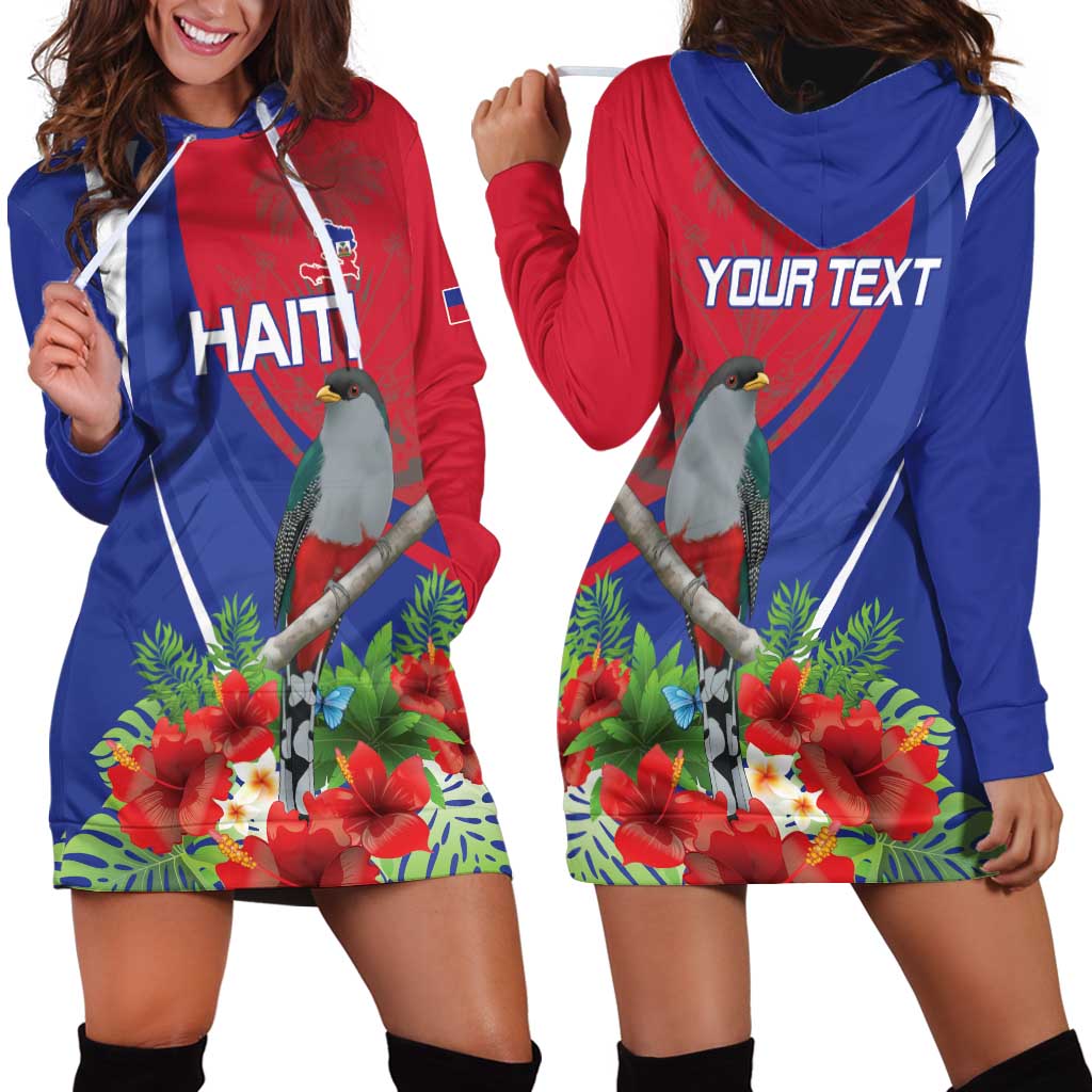 Personalized Hispaniolan Trogon Haiti Hoodie Dress Sporty Style - Wonder Print Shop