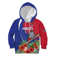 Personalized Hispaniolan Trogon Haiti Kid Hoodie Sporty Style - Wonder Print Shop