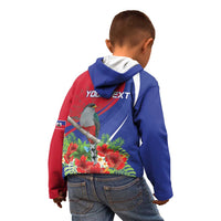 Personalized Hispaniolan Trogon Haiti Kid Hoodie Sporty Style - Wonder Print Shop