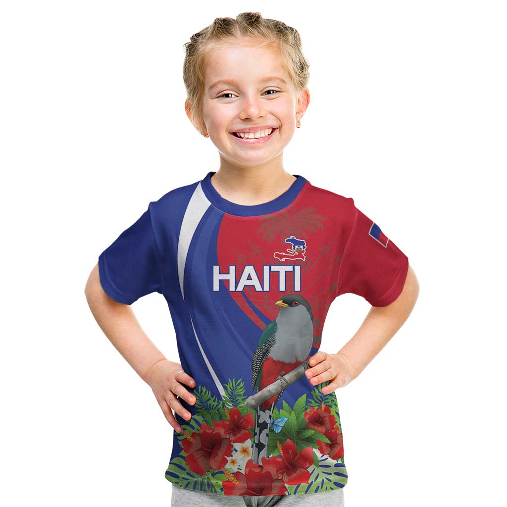 Personalized Hispaniolan Trogon Haiti Kid T Shirt Sporty Style - Wonder Print Shop