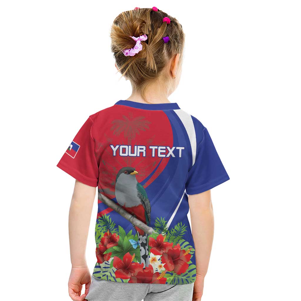 Personalized Hispaniolan Trogon Haiti Kid T Shirt Sporty Style - Wonder Print Shop